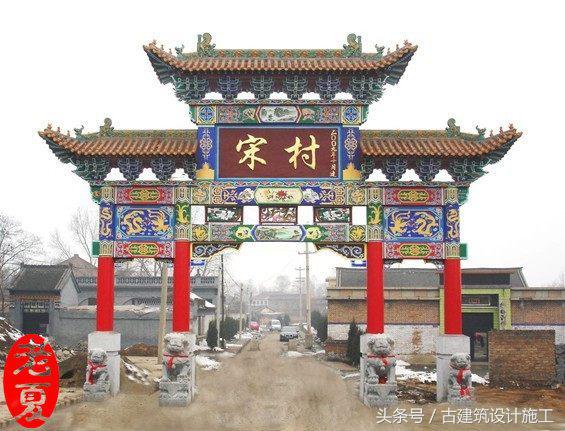 仿古农村文化墙图片_农村仿古建筑_农村中式仿古别墅